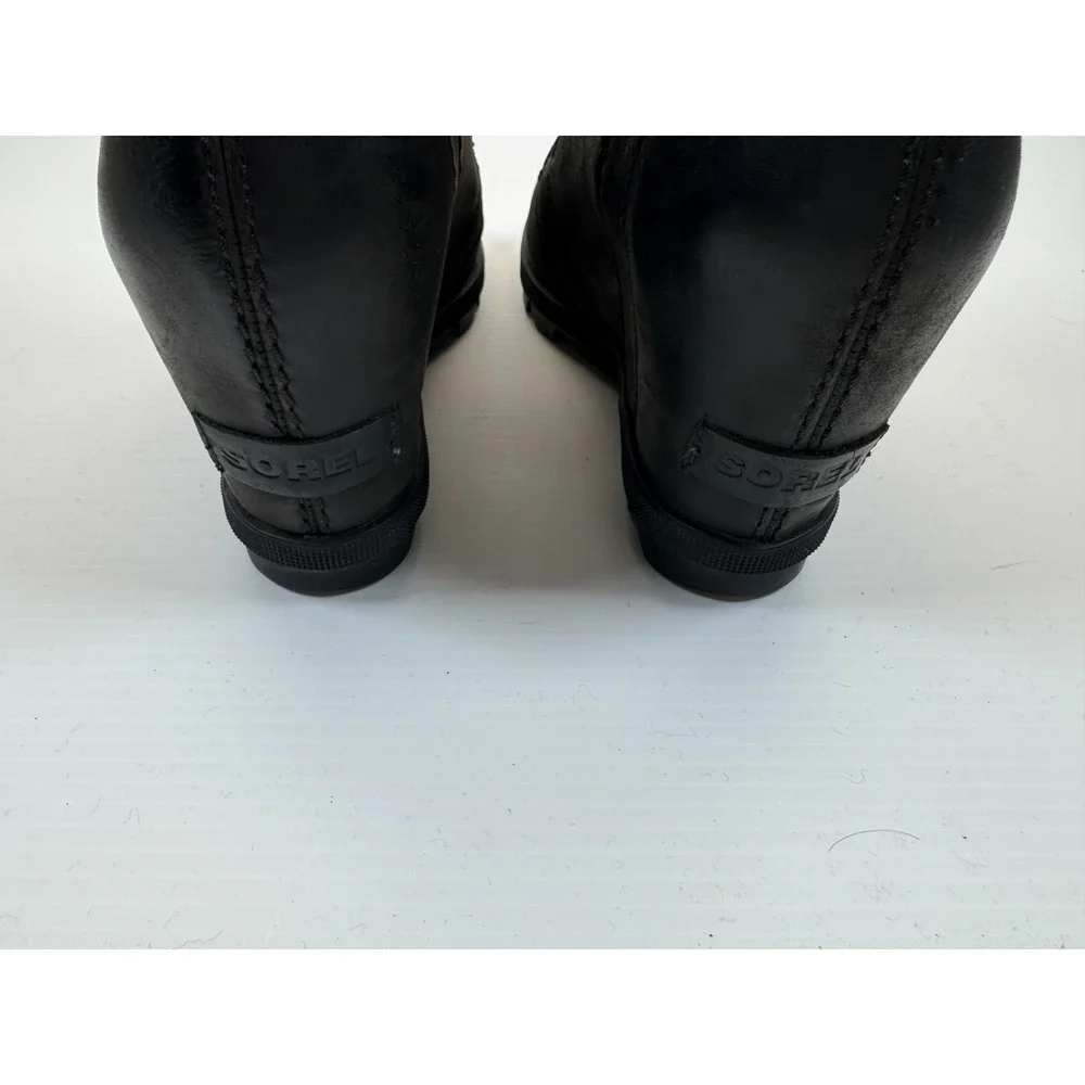 Sorel Joan of‎ Arctic Wedge II Waterproof Boots Women 6.5 Lace Up Leather Ankle